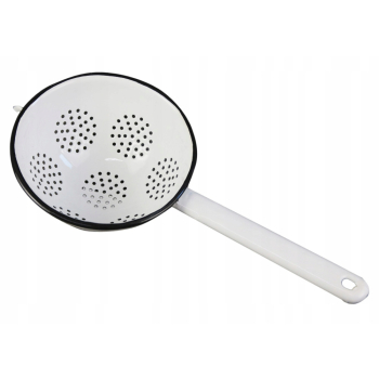 DURSZLAK SITKO CEDZAK KUCHENNY Z RĄCZKĄ EMALIOWANY Perfect Home 16 cm