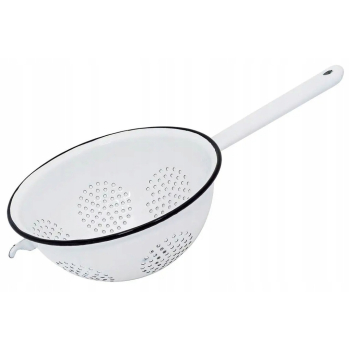 DURSZLAK SITKO CEDZAK KUCHENNY Z RĄCZKĄ EMALIOWANY Perfect Home 20 cm