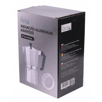 KAWIARKA ALUMINIOWA ZAPARZACZ DO KAWY KAFETERKA 6 filiżanek 300 ml Indukcja