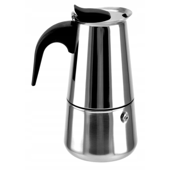 KAWIARKA STALOWA INOX ZAPARZACZ DO KAWY KAFETERKA 4 filiżaneki 200 ml