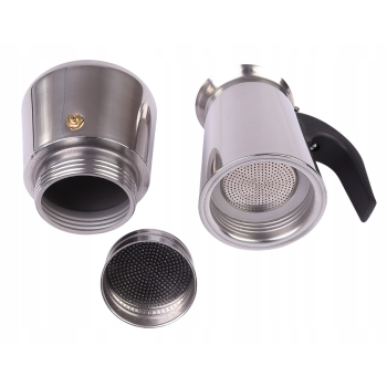 KAWIARKA STALOWA INOX ZAPARZACZ DO KAWY KAFETERKA 4 filiżaneki 200 ml